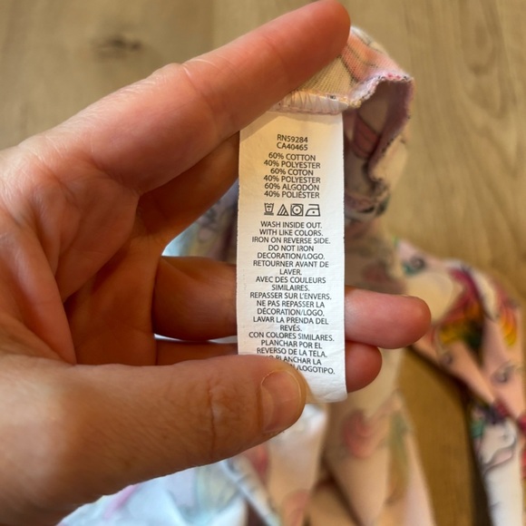 The Children’s Place Girls Rainbow Unicorn Matching Everyday Dress - Pink 5/6 - Picture 4 of 5